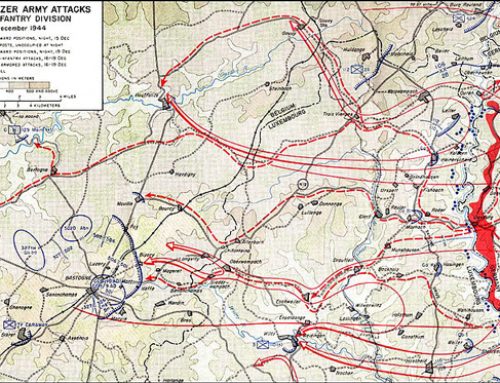 The Battle of the Bulge Southern Route Map