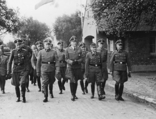 SS Physicians Tour New Hospital at Auschwitz