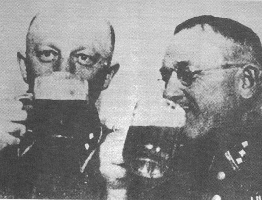 SS-Obersturmführer Rudolf Suttrop and Fellow SS Officers at Gross-Rosen