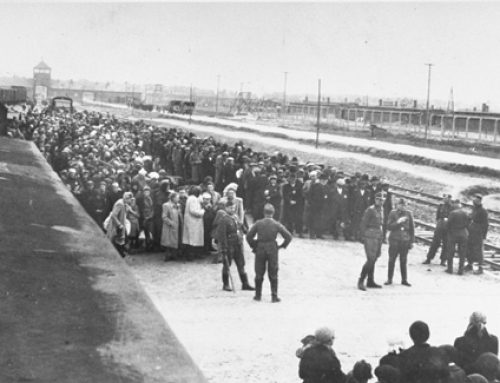 Iconic Photo of the Selection Ramp at Auschwitz-Birkenau