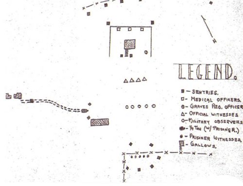 Sketch of Execution Site at the Loire Disciplinary Training Center
