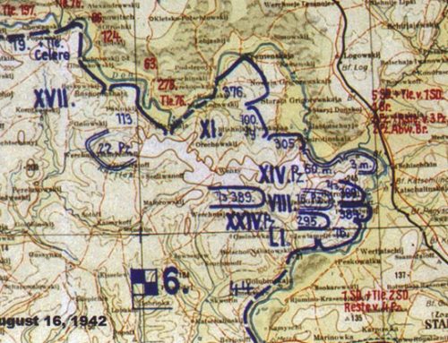 Stalingrad Situation Map for August 16, 1942