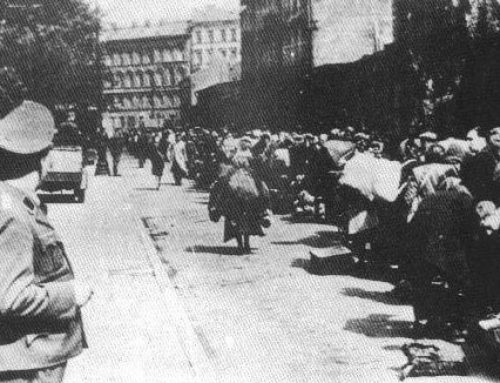 Sicherheitsdienst [SD] (Security Service) Officer Supervises Movement of Ghetto Jews