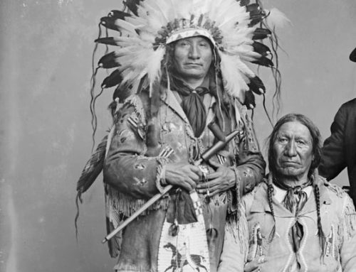 Warriors fighting the 1874 Yellowstone Expedition