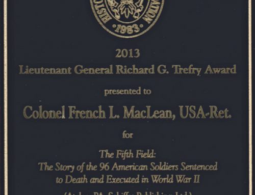 The Fifth Field Wins the Lieutenant General Richard G. Trefry Award