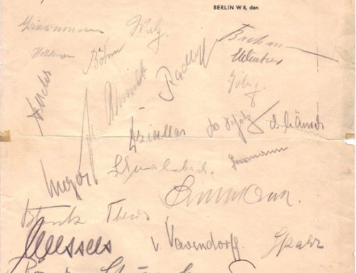 Autographed Stationery of U-47 Crew from the Hotel Kaiserhof