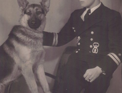U-boat Engineer Officer and his Dog
