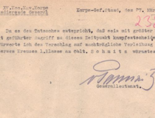 Vorschlag Verleihung Eisernen Kreuzes 1. Klass (3. seite)