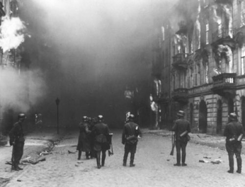 Waffen-SS Burning Out the Resistance in the Warsaw Ghetto